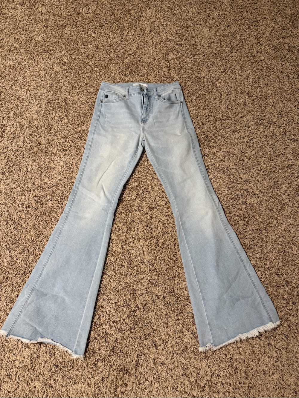 KanCan Light Blue High-Rise Flare Jeans
